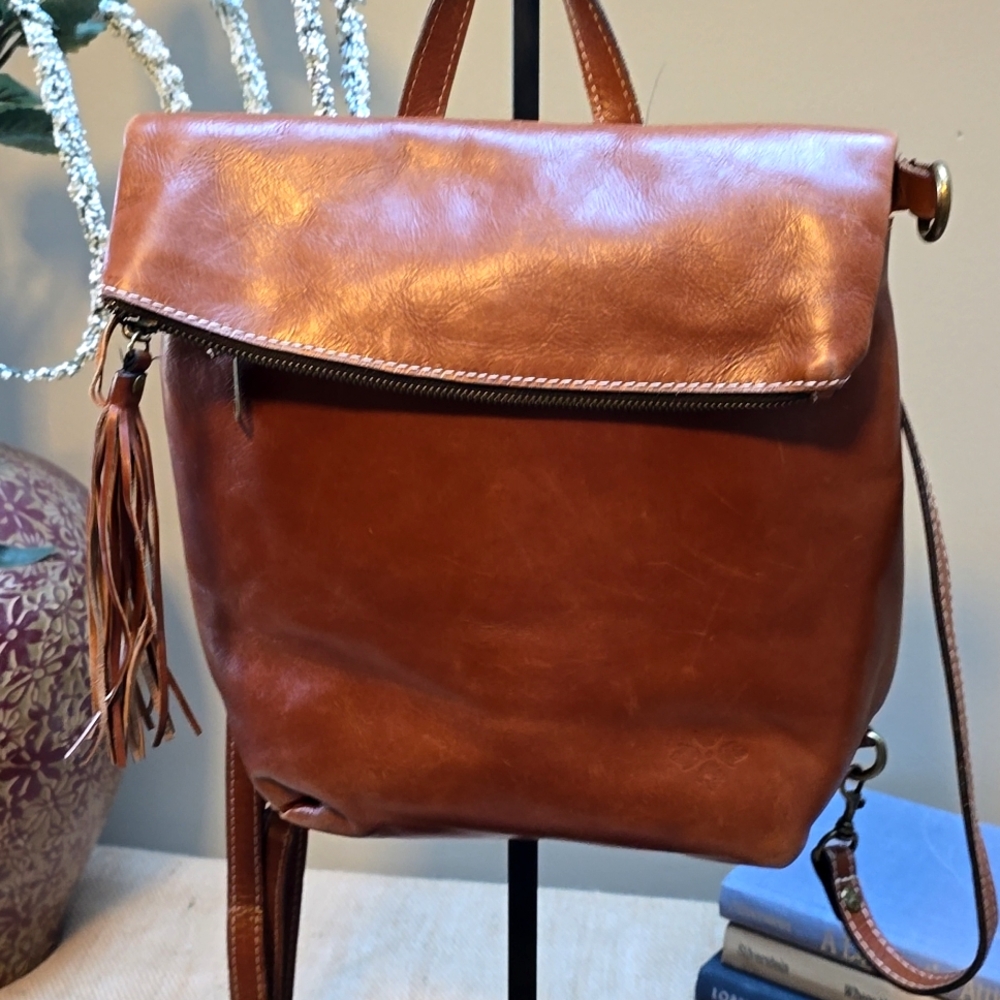EUC Patricia Nash Luzille Leather Backpack/Tote